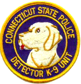 state police patches connecticut k9 detector csp cpwda ct